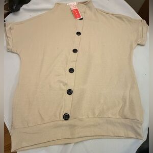 Allegra K Beige Sweater